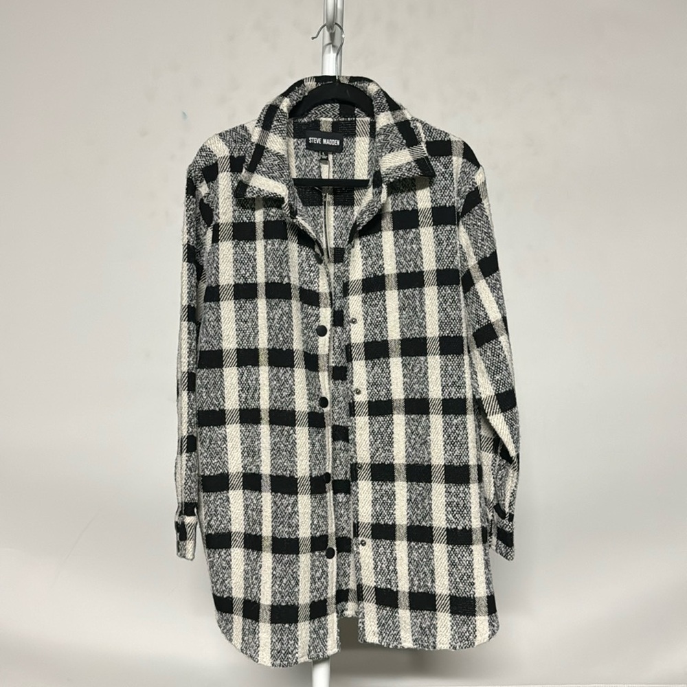 Steve Madden Black and White Shacket
